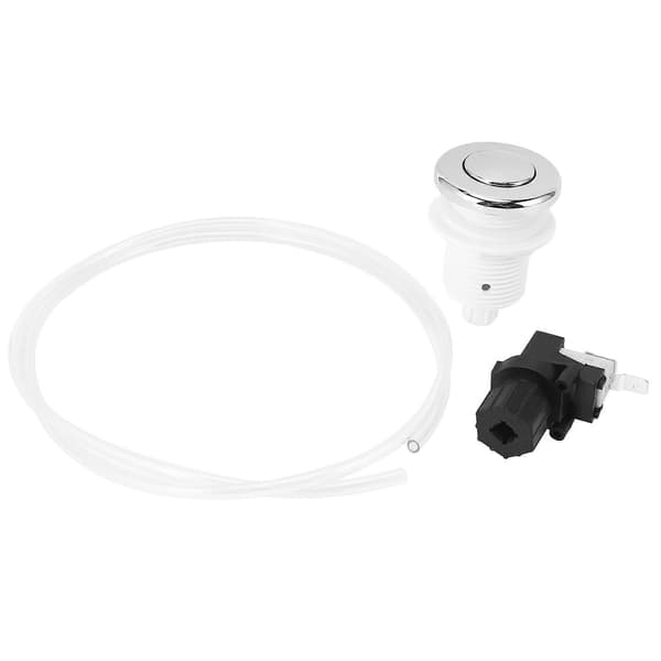 16A On Off Tryckknappsbrytare Jetted Whirlpool Jet för Badkar Spa Avfall Transparent  White Black