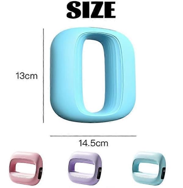 Multifunktionell midje- och magmassage ring, justerbar vibrationsmassage Purple