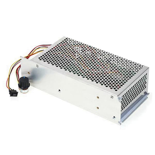 DC 10V-50V 5000W 200A DC Motor Justerbar Hastighedsregulator Silver
