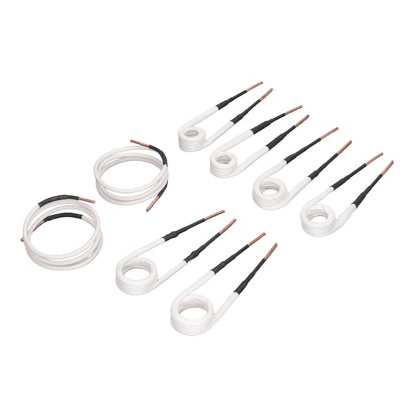8pcs Brass Core Induction Heater Coil 3mm Set for Bolt and Nut Removal