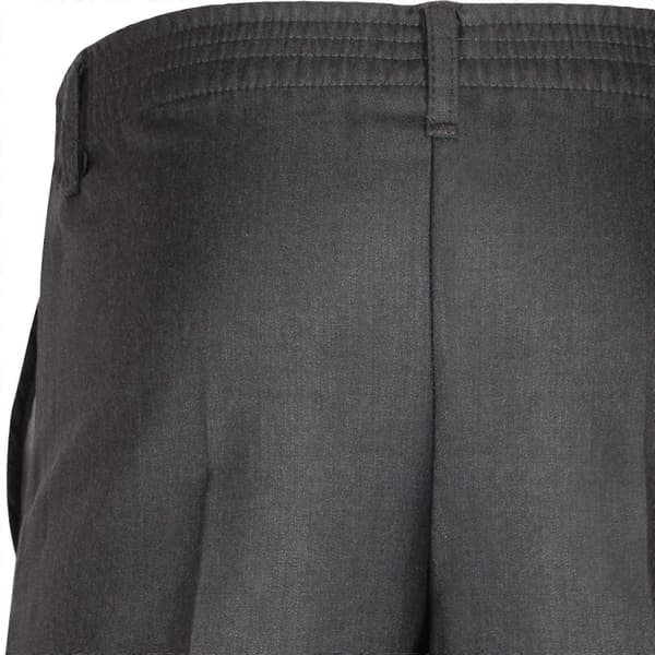 Børnebukser til drenge, ensfarvede skoleuniformsbukser, pull-up, almindelig pasform, elastiske bukser Grey 15-16 Years