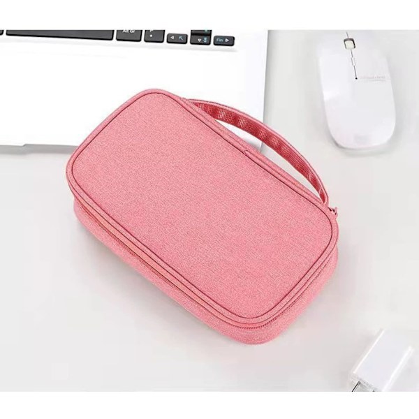 Multifunktionell elektronisk väska, vattentät bärbar kabelväska, förvaringstillbehör, universell organizer-väska för föremål, hårddisk, USB-minnen...