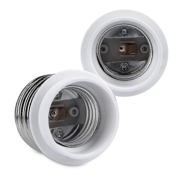 10x Sokkeladapter - 10x E40 til E27 Sokkelkonverter - E27 Base Lampeholder Adapter til Halogen LED Pære
