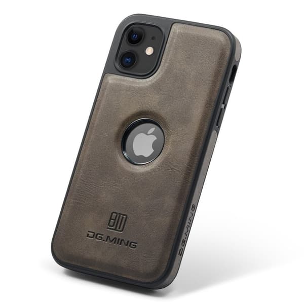 DG.MING Mobilskal til iPhone 11 PU-lærbelagt PC+TPU - Brun