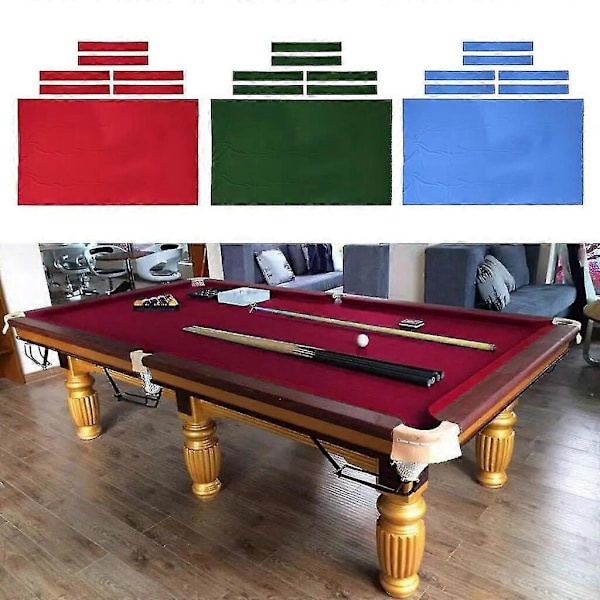 Kraftigt 7ft eller 8ft Biljard Snooker Bordsduk Filt Inomhusspel Biljardtillbehör Snooker Biljardtillbehör