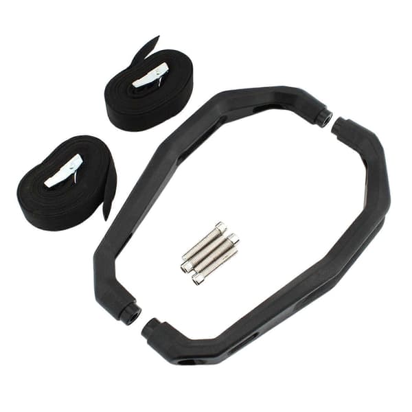 Bagerste passagergreb til Tenere 700 XT700Z, uden stropper, 278 mm with Straps