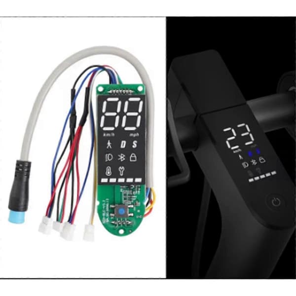 Elektrisk skoterdashboard för Germany Pro 2 för Pro 2 kretskortsmontering instrumentbräda display Black