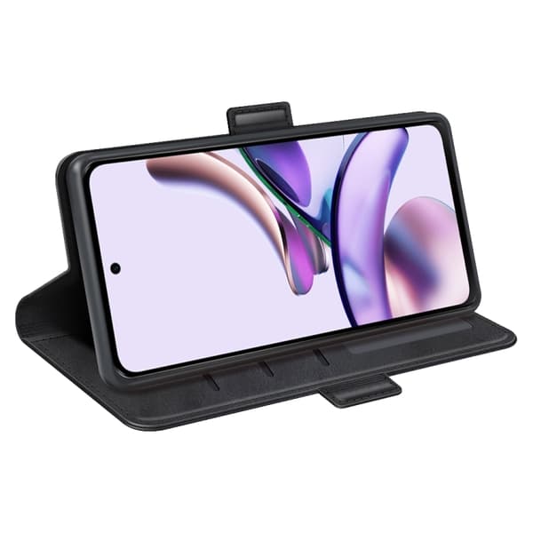 Motorola Moto E13 Etui Magnetisk Lukning Sort 79
