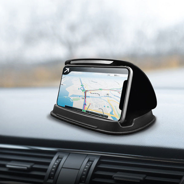 Bil GPS Dashboard Mobiltelefon Dashboard Centerkonsol Beslag Silikone Skridsikker Pad Base Bil Navigator Kreativ Snap-in - Lille