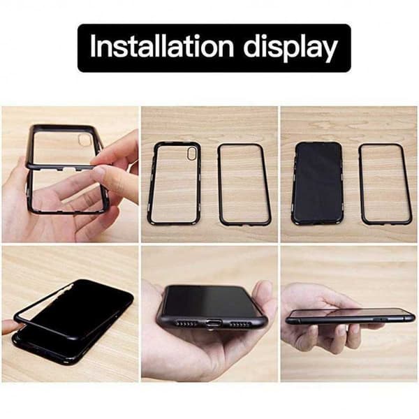 iPhone 7 Full Coverage Premium Case Glassback V4 Transparent transparent