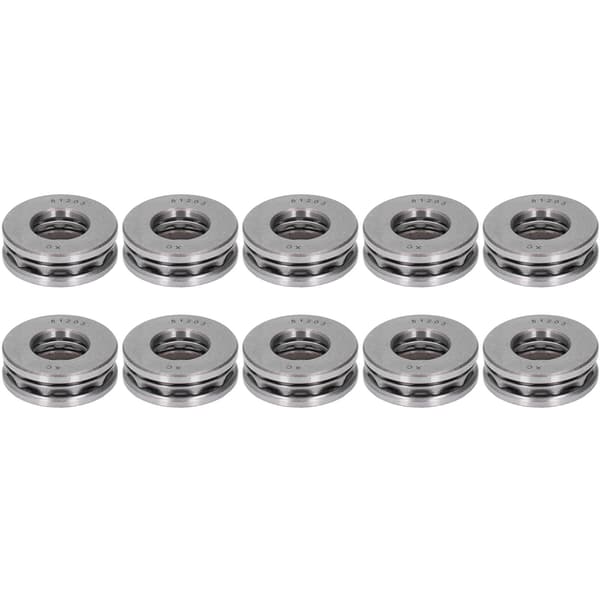 10 Pcs Thrust Ball Bearings One-Way 51203 Replacement Set for Equipment