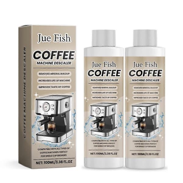 100 ml descaler and cleaner for coffee machines to remove limescale deposits 2pcs