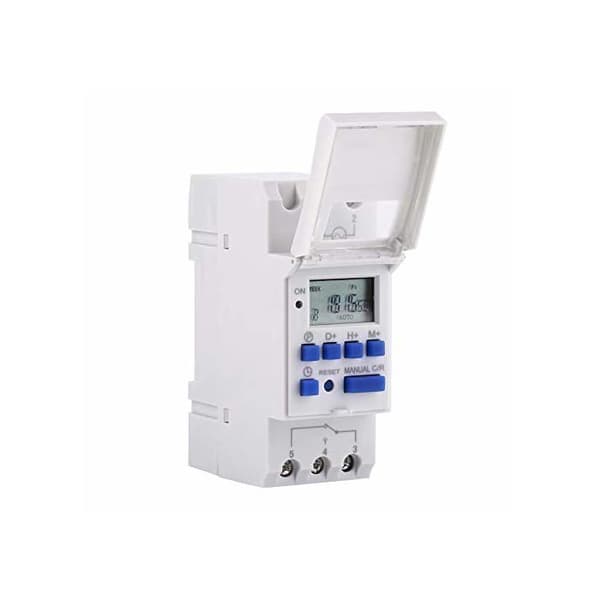 Elektrisk timerrelæ tidsafbryder LCD-display baggrundsbelysning ugentlig forudindstilling (24V)