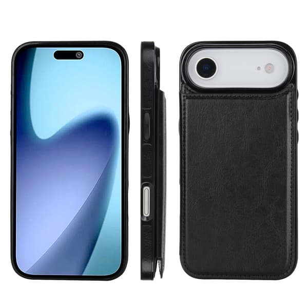 NKOBEE Wallet Case Compatible with iPhone 17 Air Svart