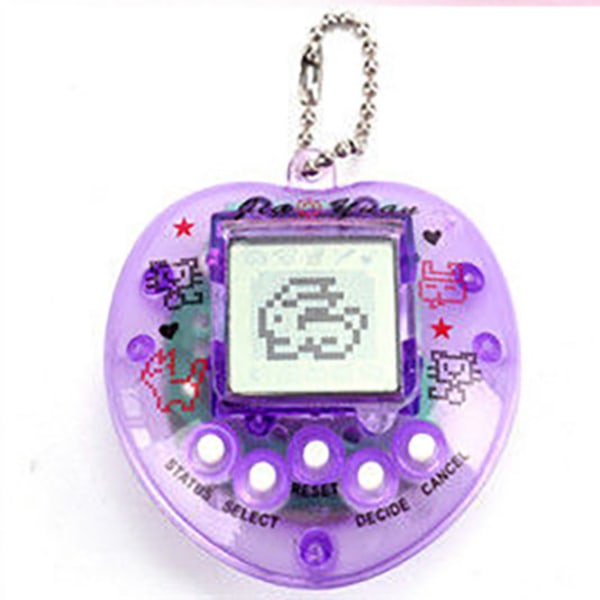 Elektroniska husdjur Tamagotchi, 49-i-ett, virtuell, cyber, digital, roliga leksaker Pixel Purple