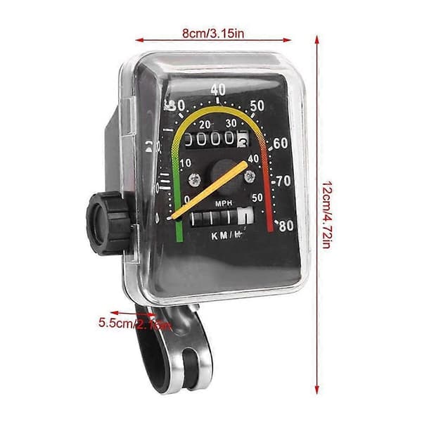Mekanisk cykel speedometer præcis mekanisk måling retro stil analog speedometer Square