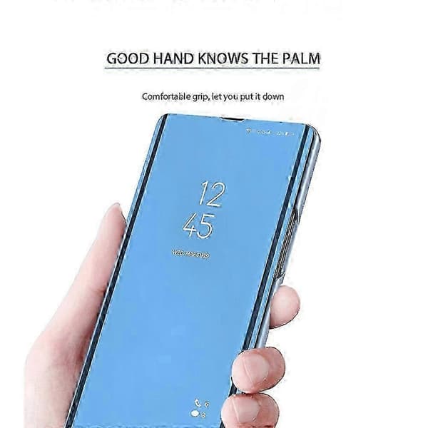 Til Samsung Galaxy S24 FE Etui View Window Stand Læder Flip Telefon Cover - Sølv Silver