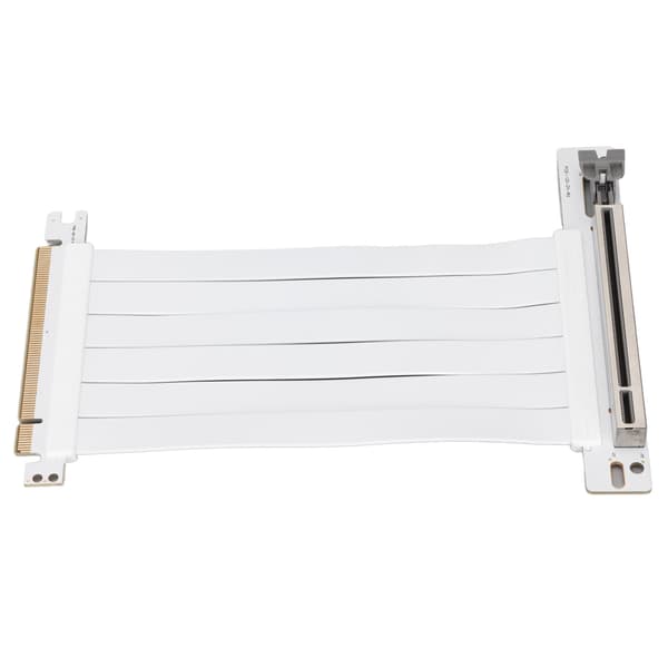 PCIe Extension Cable 15cm 128Gbps High-Speed X16 3.0 Riser Card for Graphics Audio Network Card White