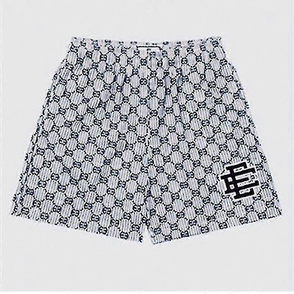 2022 Ee Basic Shorts Herr Fitnessshorts Strandbyxor Basketträning Byxor Street Trend Mjukisbyxor Mesh Andningsbara Herrshorts Navy blue171 M