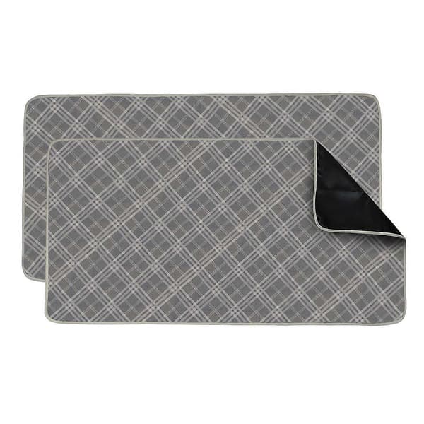2-pack marsvinsburfoder, 119x61 cm marsvinsströ återanvändbart kaninströ, absorberande Gray