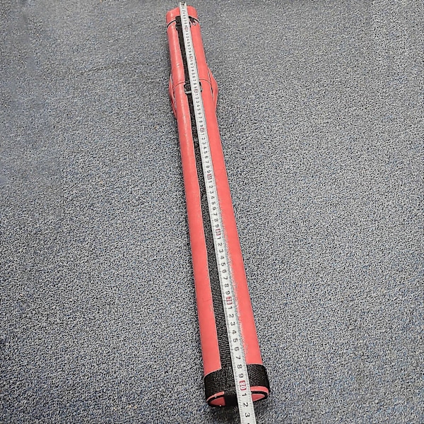 Poolköfodral Reptåligt Hårt Skyddande PU Läder Biljardköfodral Soft Red 80cm