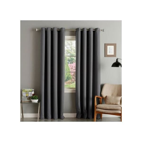 1 gardinpanel med ringe, termisk isolering, lysblokerende, polyester, stue soveværelse.