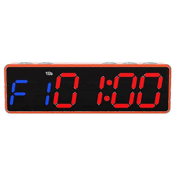 Gym Timer Interval Træningsur Stopur til Træning Nedtælling og Optælling orange