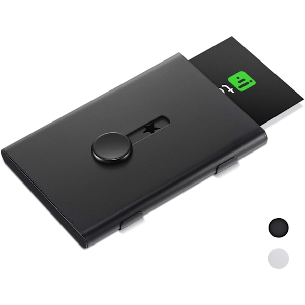 2-pack visitkortshållare, USB-minnesfodral Utskjutbar visitkortshållare Rostfritt stål Kortfodral Utmärkt design för