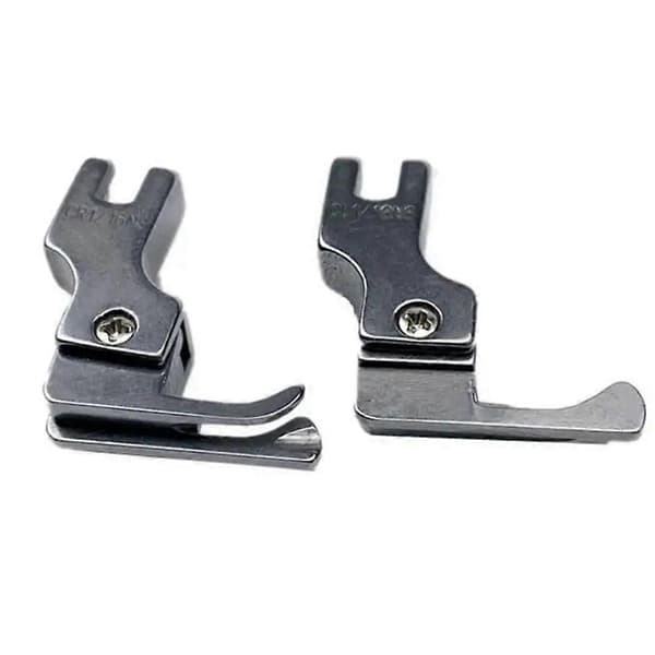 2 stk. smal styrefod, industriel låsesting symaskinefødder, lynlås universal trykfod, CL1/16NS(0.2) Silver Cl1/16ns(0.2)
