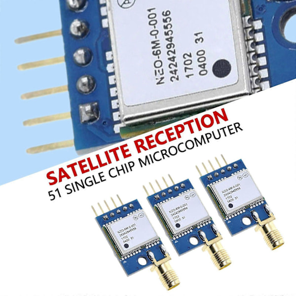 NEO-M8N GPS-modul UBLOX Navigationskort för Flygkontroll 1Hz 5V/3.3V