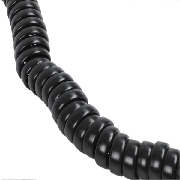 3 stk. 9,3 tommer sort RJ9 telefonmodem spiralkabel Black