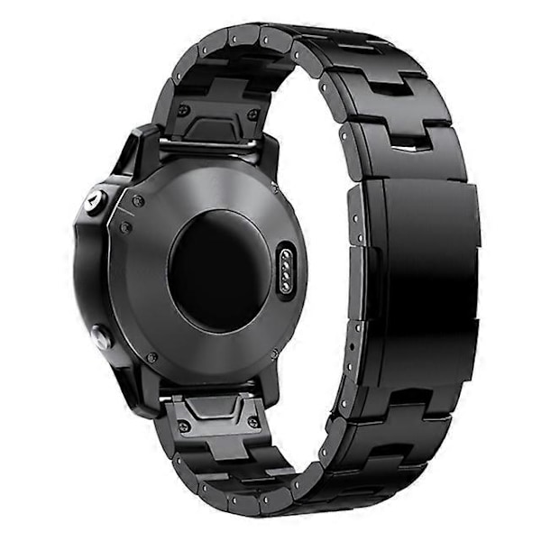 Tactix for Garmin Fenix 7Titanium Alloy Klokkebånd Reim Fenix 6X Pro/Fenix 5X Garmin 22mm26mm Hurtigutløser Titanium Reimer Black 26mm