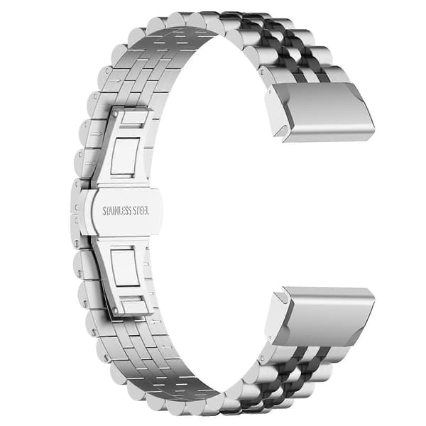 Til Garmin Fenix 7S Urremme Multicolor Silver\/Black B