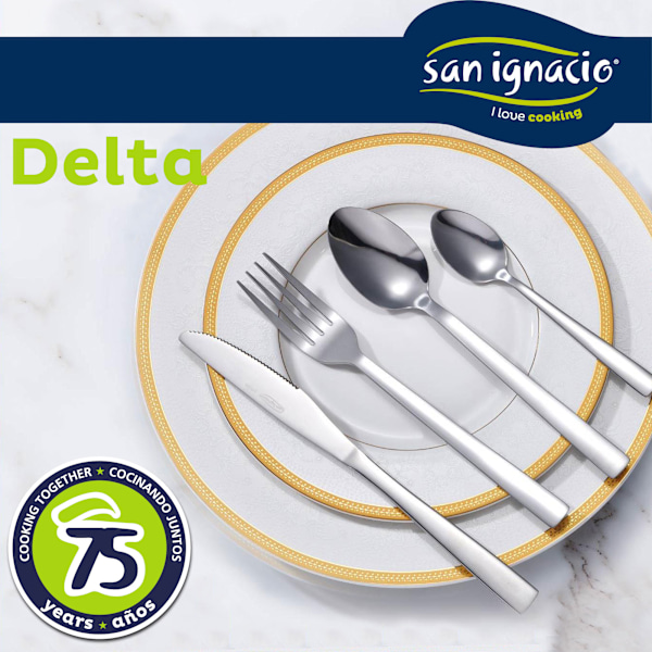 Sæt med 24 stk. rustfrit stål bestik Delta Kollektion Attraktivt Design