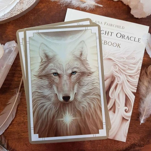 White Light Oracle: Maaginen Tarot-korttipakka Ennustaminen Englanninkielinen Perhelautapeli