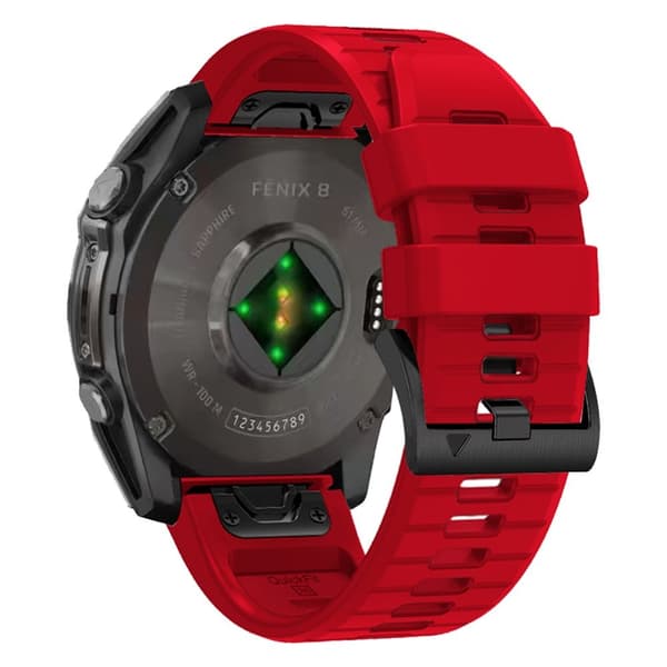 Tech-Protect Garmin Fenix 5/6/6 Pro/7/8/E 47 mm Ranneke Silikoni Line Punainen 70