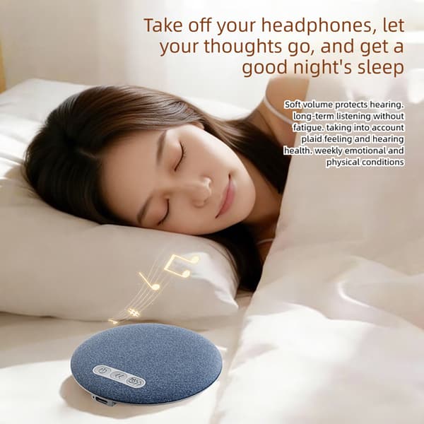 Bluetooth Sleep Speaker with White Noise, Volume Control, and Sleep Timer Blue