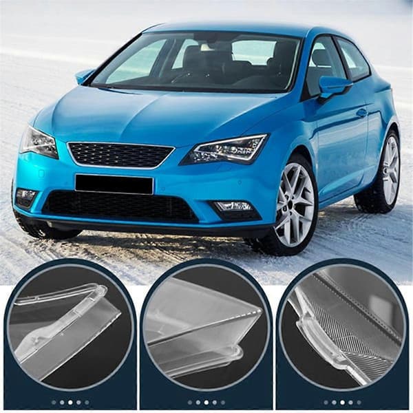 Transparent bilstrålkastarlock för Seat Leon 2013-2018 Vänster fram L