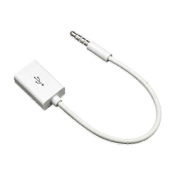 Bil Mp3-afspiller Konverter 3,5 Mm Han Aux Audio Jack Stik Til Usb 2.0 Hun