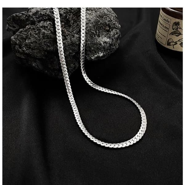 Herre kravebenskæde XJYDNCG rustfrit stål tekstureret design - 50 cm