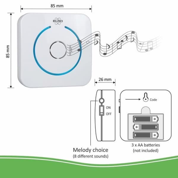 ELRO DVC040IP Trådlöst videointercomsystem 1 kamera