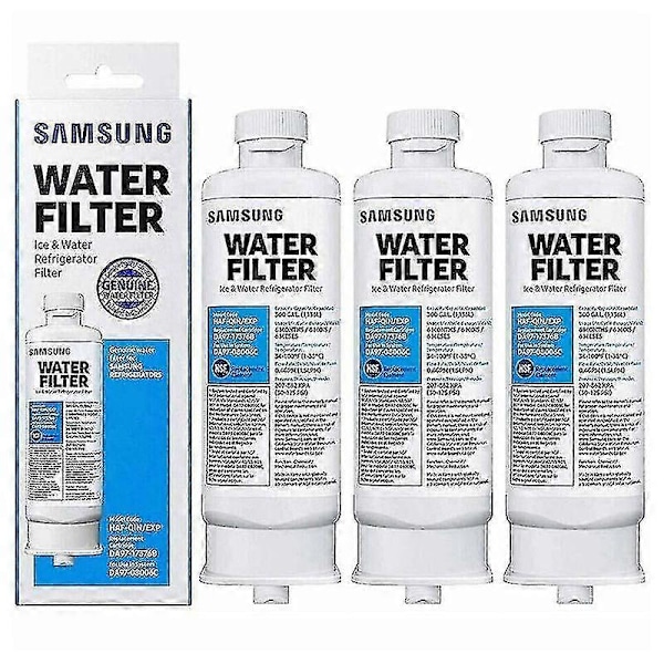 3 kpl Jääkaapin vedensuodatin Samsung Da977376b Haf-qin Da97-08006c