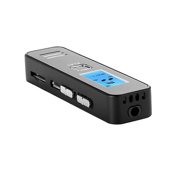 Digital stemmeoptager optagepen lyd diktafon MP3-afspiller USB Black