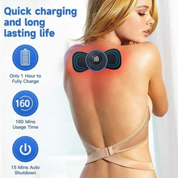 Back Massage Neck Massage Shoulder Massage - Wireless Massage blu