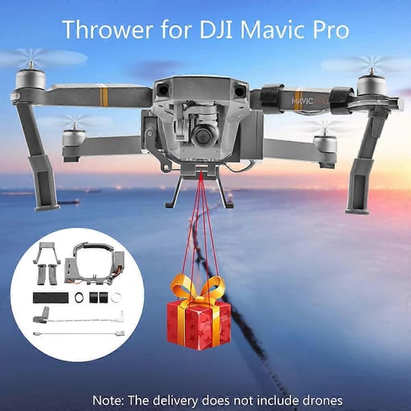 Kaster for Mavic Pro levering parabolsk drone luftdroppsystem levering redning