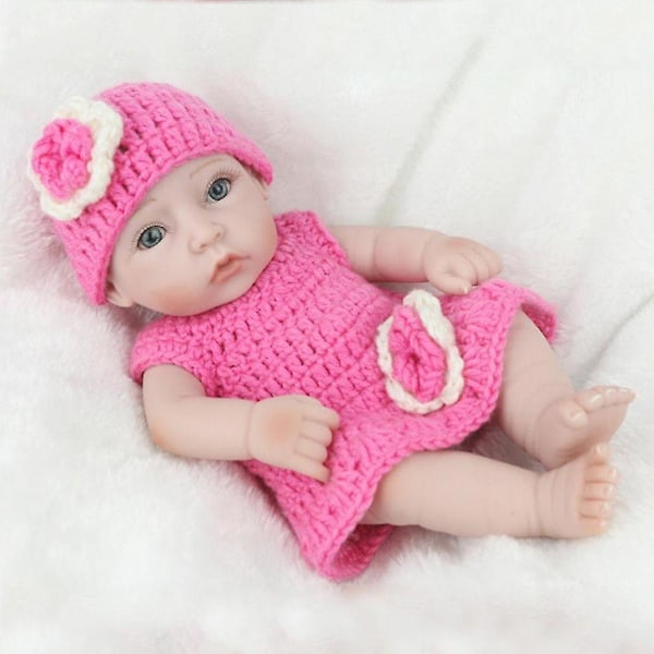 Baby Doll Infant Reborn Handmade Doll Dollvänlig Tjejdocka för Presentträning