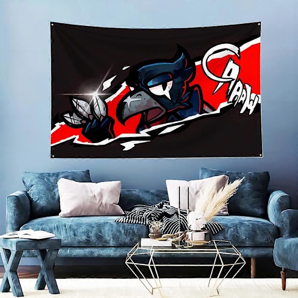 3x5 Ft Hot Spill Flagg Polyester Digitaltrykk Banner for Brawl Veggkunst Utendørs Dekor Med Brawl Messingmaljer as the picture22812 QZ90x150cm(35x59in)