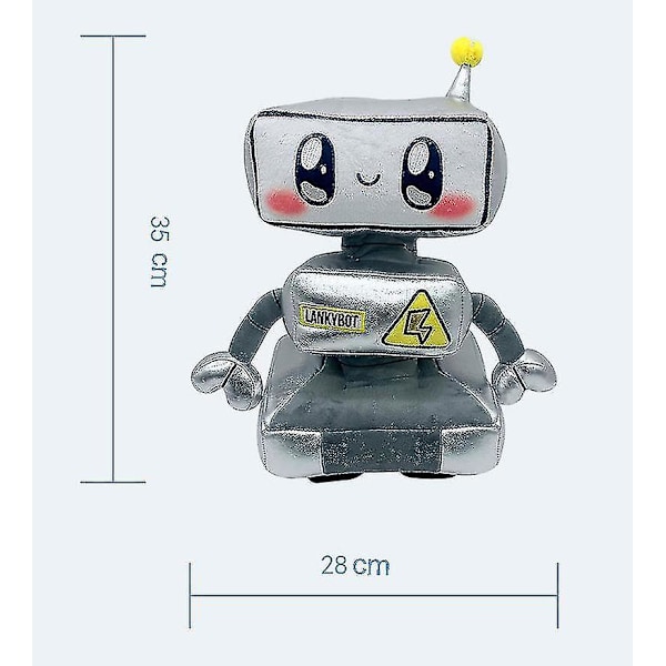 Lankybox Boxy + Foxy + Rocky Plysch Mjukt Stoppat Leksak Barn Spel Figur Plyschdocka Robot