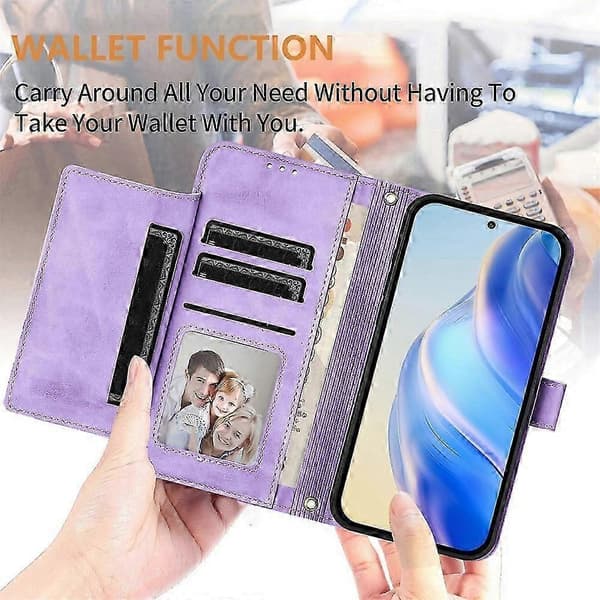 Ultratunt PU-plånboksfodral för Infinix Smart 6 & 6 Plus Purple
