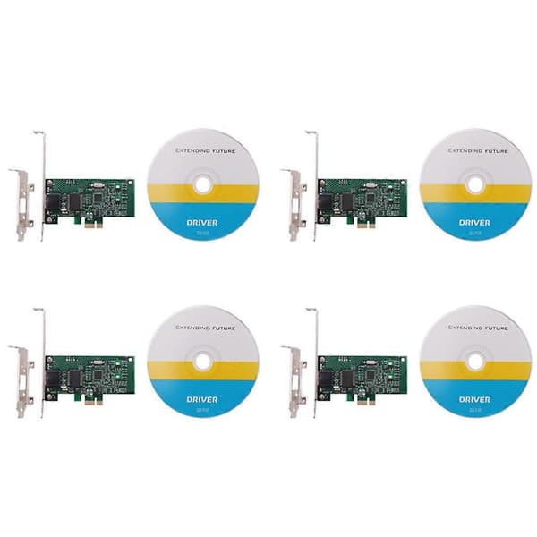 4X PCI-E Gigabit netværksadapter Desktop 82574L Chipset NIC Green